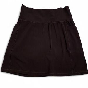 Athleta Black Salutation Stash Skort